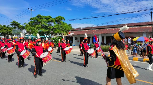 Lomba Drumband Dalam Rangka HUT Hardiknas 2022