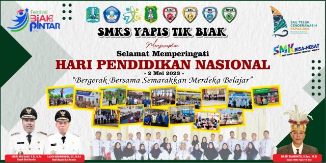 Peringatan Hardiknas di Lingkungan Yapis Biak