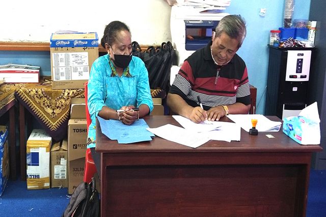 Penandatanganan MoU Bantuan PPAD Papua TA 2020