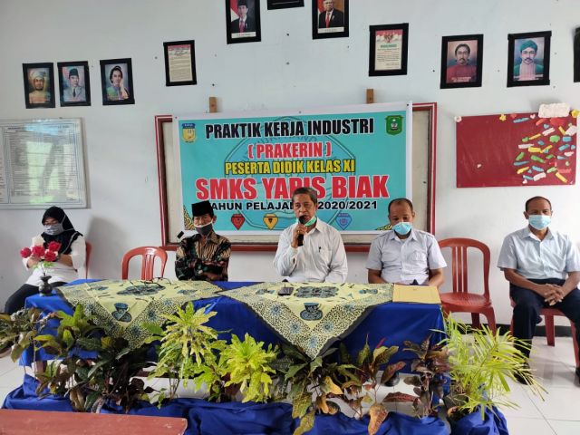 Pembukaan Prakerin SMK Yapis Biak Tahun Ajaran 2020/2021