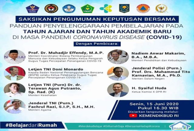 Panduan PBM Tahun Ajaran Baru Masa Covid-19
