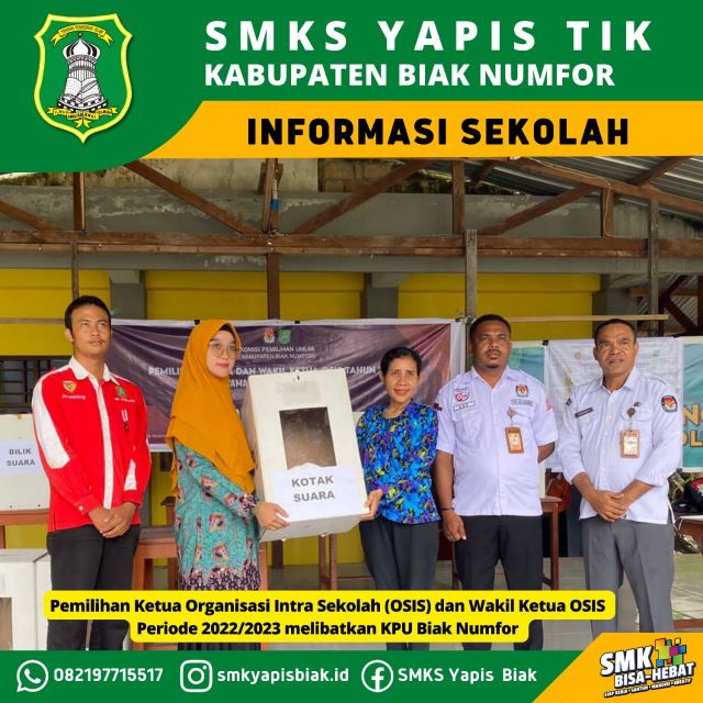 Pilketos  Pemilihan Ketua OSIS SMKS Yapis Biak 