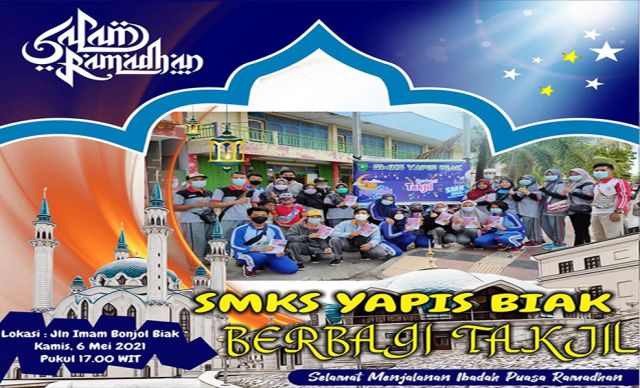 SMK Yapis Biak Berbagi Takjil