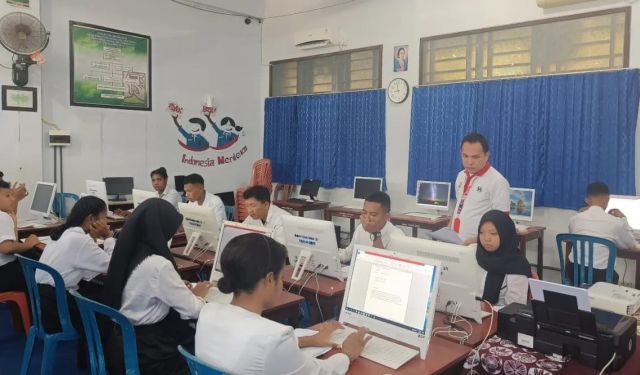 Uji Kompetensi Keahlian diikuti 87 Siswa Kelas XII SMK Yapis Biak 